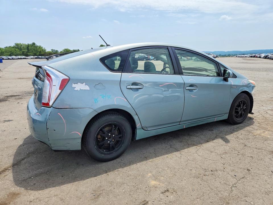 2013 Toyota Prius VIN JTDKN3DU3D5700712 COPART salvage auction — FRONT END, Pa - Certificate Of Salvage, sold $1,600 on 2026-07-14 (photo 3)