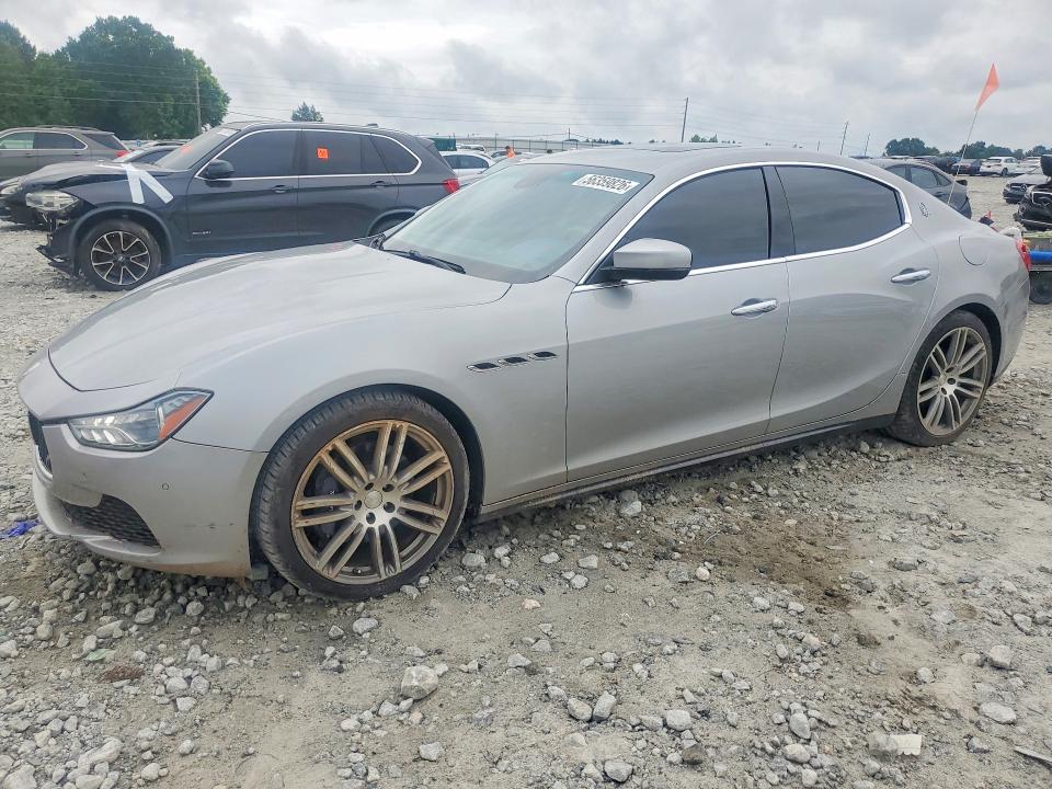 2017 Maserati Ghibli VIN ZAM57XSL1H1198896 COPART salvage auction — MINOR DENT/SCRATCHES, Ga - Certificate Of Title, sold $3,250 on 2026-07-13 (photo 1)