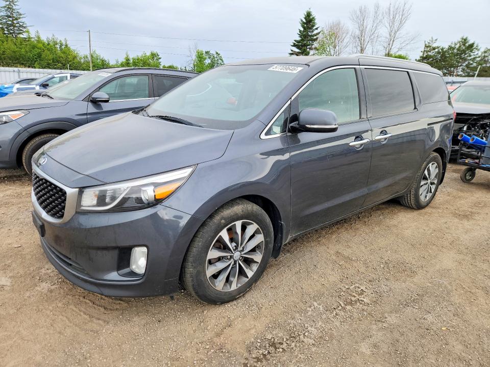 2016 Kia SEDONA VIN KNDMC5C19G6230296 COPART salvage auction — REAR END, On - Permit No Brand - Unfit, sold $1,400 on 2026-07-07 (photo 1)