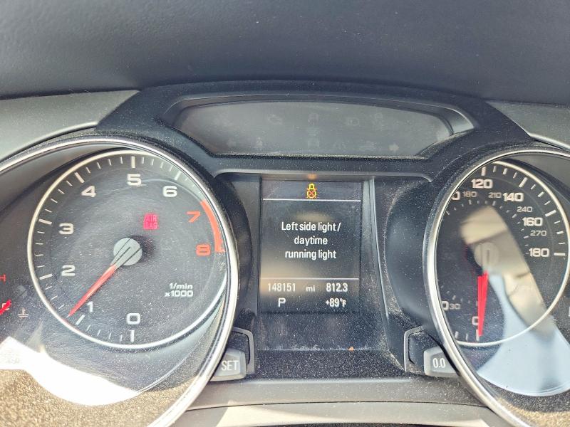 2011 Audi A5 VIN WAULFAFR8BA009143 COPART salvage auction — FRONT END, Pa - Certificate Of Salvage, sold $575 on 2026-07-08 (photo 9)