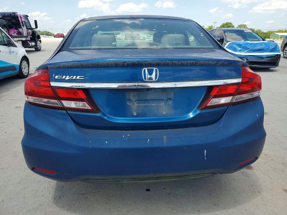 2013 Honda Civic VIN 2HGFB2F54DH596199 COPART salvage auction — FRONT END, Tn - Certificate Of Title, sold $1,150 on 2026-07-06 (photo 6)