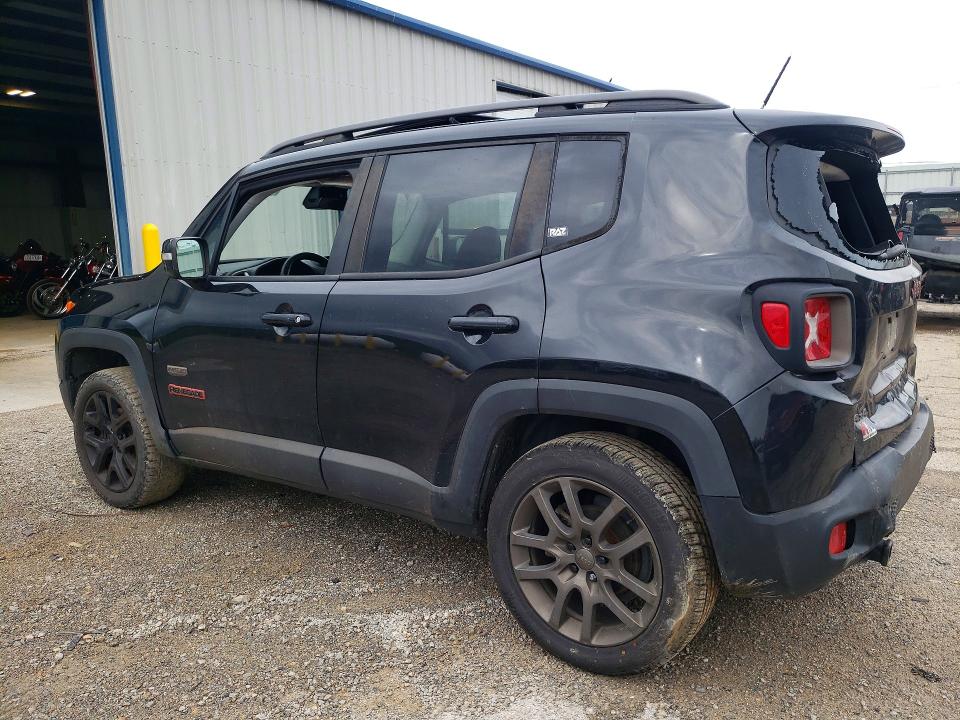 2016 Jeep VIN ZACCJBBT4GPE11693 COPART salvage auction — REAR END, Va - Cert Of Title - Salvage, sold $100 on 2026-07-31 (photo 2)