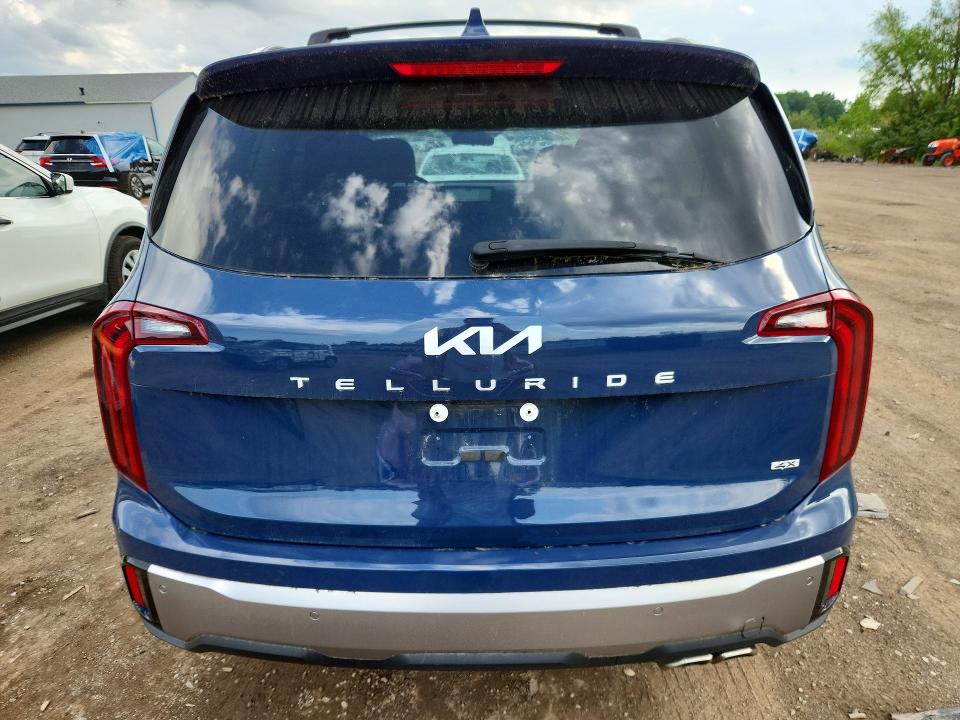 2024 Kia Telluride VIN 5XYP6DGC9RG556206 COPART salvage auction — HAIL, Oh - Cert Of Title-Salvage, sold $5,000 on 2026-07-16 (photo 6)