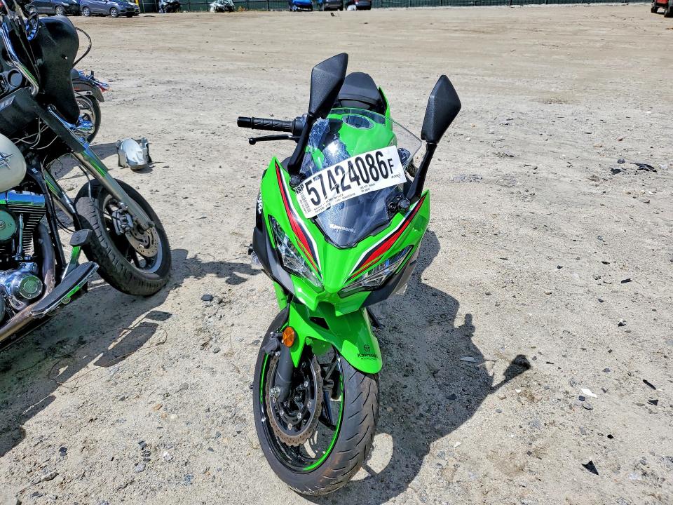 2023 Kawasaki Ninja VIN JKAEXKH10PDAM5451 COPART salvage auction — FRONT END, Nh - Cert Of Title-Salvage, sold $550 on 2026-07-16 (photo 2)