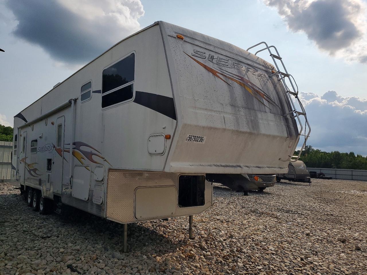 2007 Forest river Sierra VIN 4X4FSYP307C030685 COPART salvage auction — Side, St - Salvage Title, sold $425 on 2026-09-24 (photo 1)