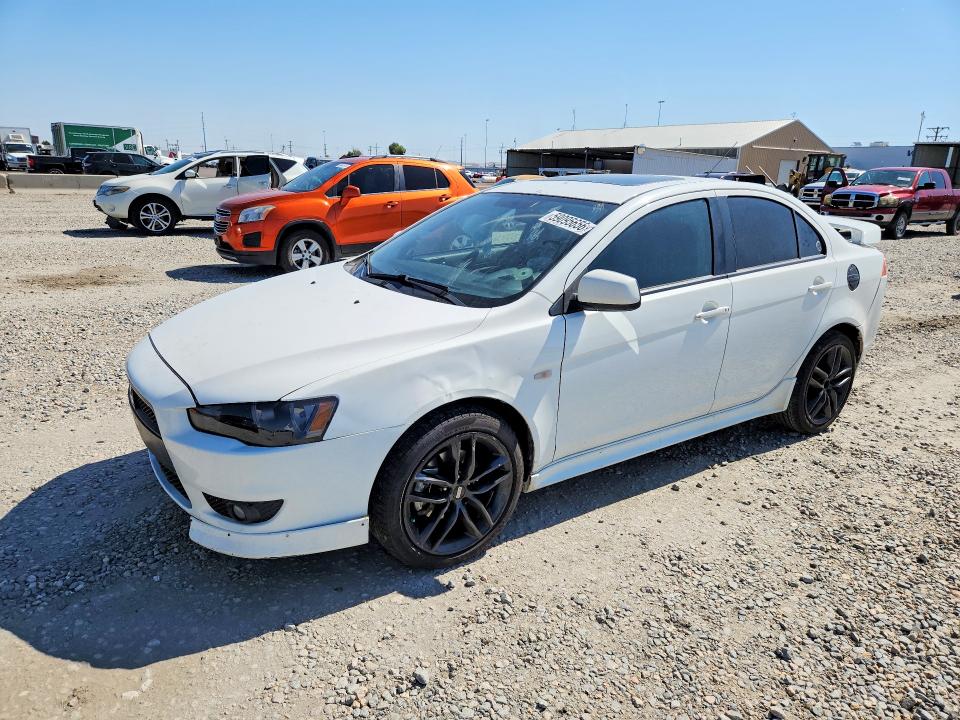 2009 Mitsubishi Lancer VIN JA3AU86W59U031025 COPART salvage auction — SIDE, CO - PUBLIC - SALVAGE TITLE (P), sold $400 on 2026-07-28 (photo 1)