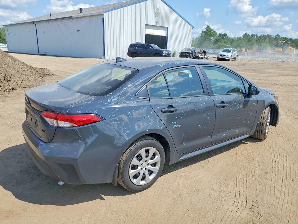 2025 Toyota Corolla VIN 5YFB4MDEXSP272347 COPART salvage auction — HAIL, Oh - Cert Of Title-Salvage, sold $11,400 on 2026-07-09 (photo 3)