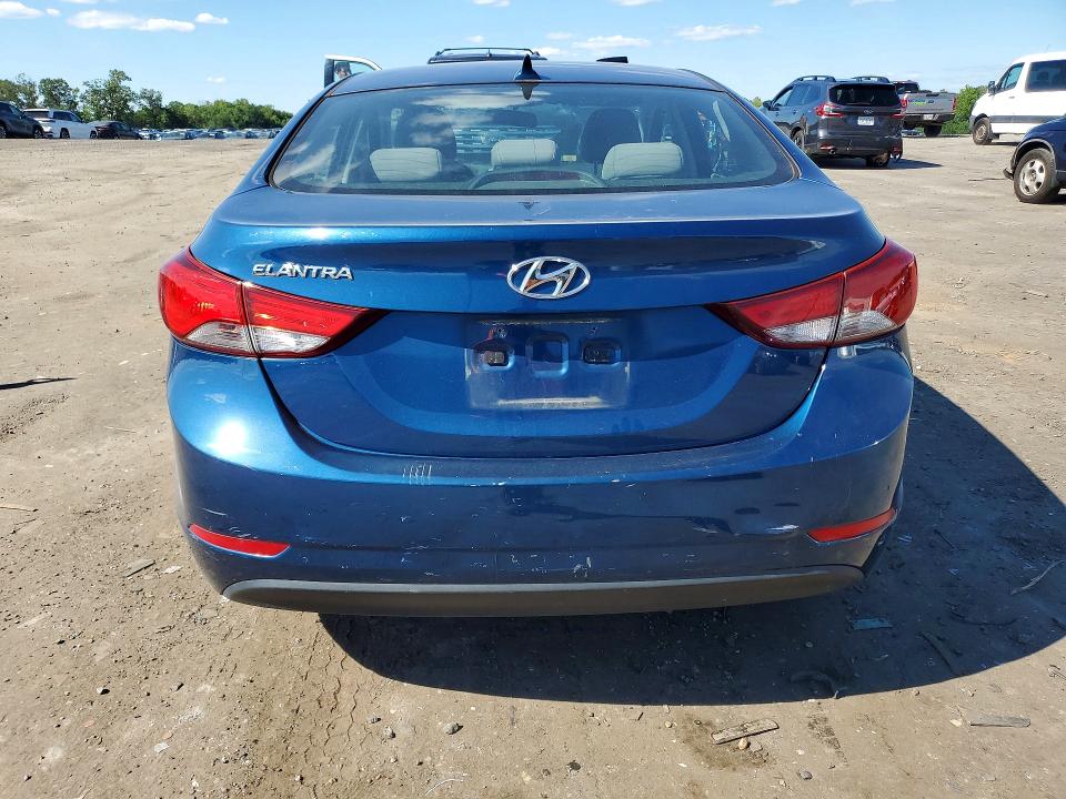 2015 Hyundai Elantra VIN KMHDH4AE8FU458815 COPART salvage auction — FRONT END, Va - Cert Of Title - Salvage, sold $1,350 on 2026-07-22 (photo 6)