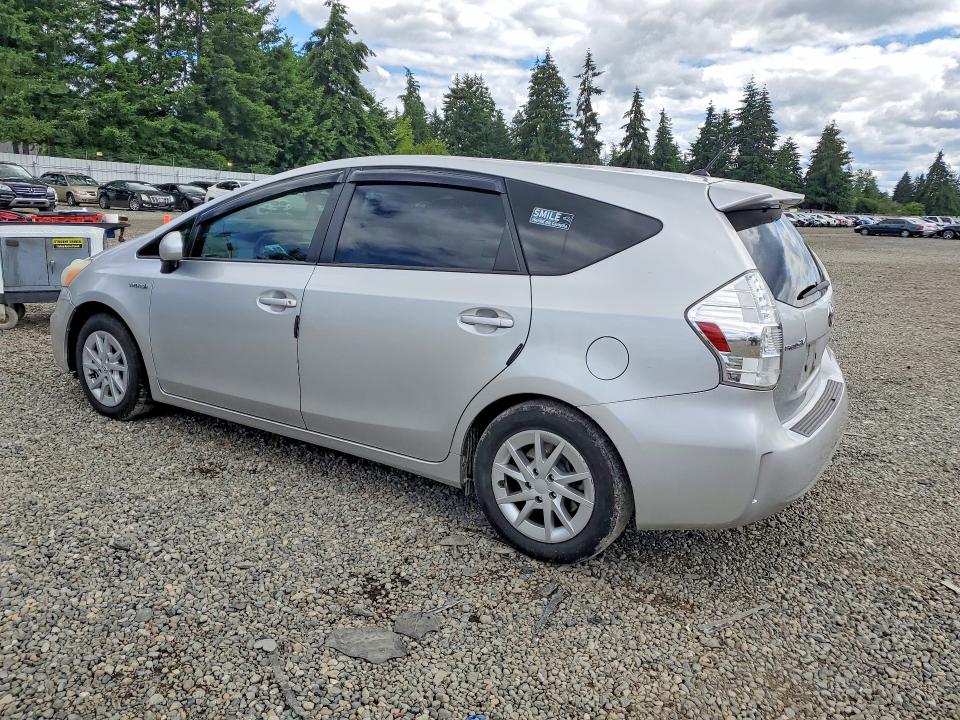 2013 Toyota Prius v VIN JTDZN3EU7D3266271 COPART salvage auction — SIDE, WA - BILL OF SALE, sold $1,200 on 2026-07-31 (photo 2)