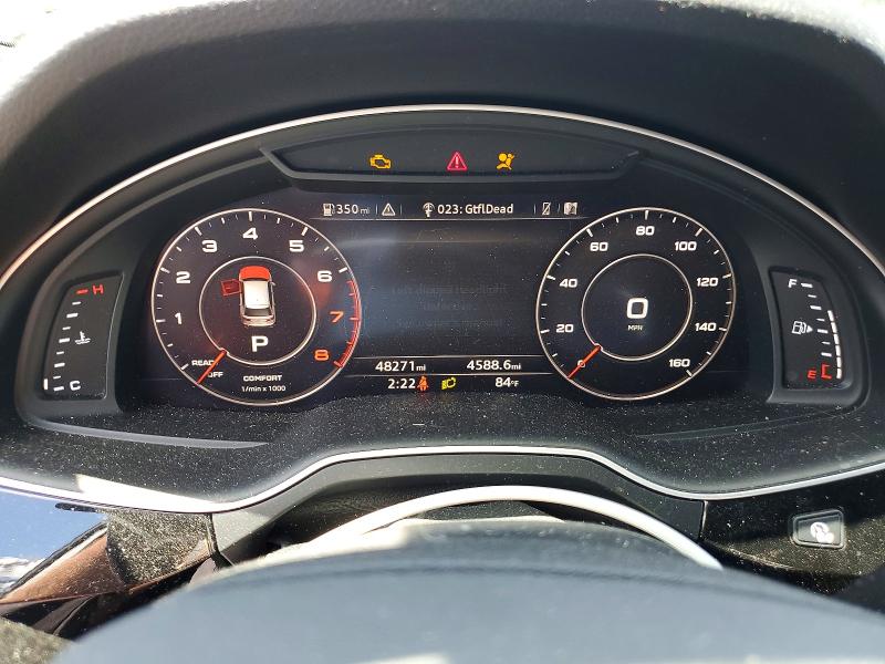 2018 Audi Q7 VIN WA1LAAF74JD030238 COPART salvage auction — FRONT END, Pa - Certificate Of Salvage, sold $6,100 on 2026-07-16 (photo 9)