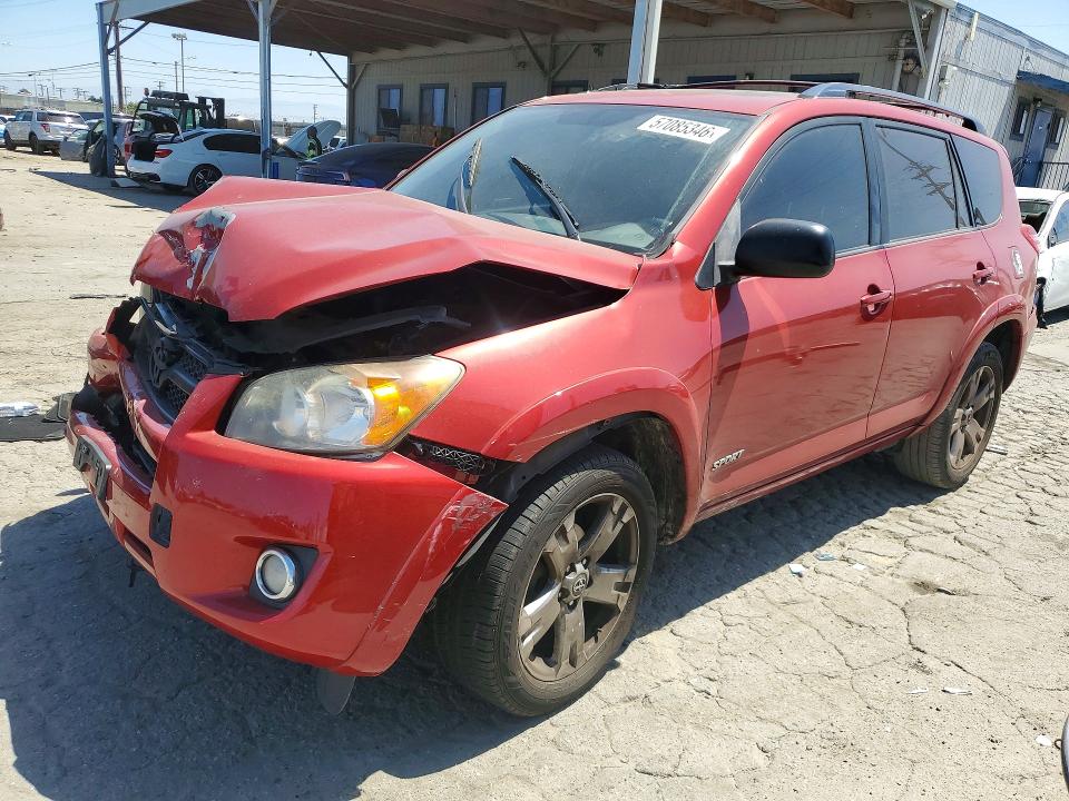 2010 Toyota Rav 4 VIN JTMWF4DV2AD018841 COPART salvage auction — FRONT END, CA - SALVAGE CERTIFICATE, sold $1,100 on 2026-07-27 (photo 1)