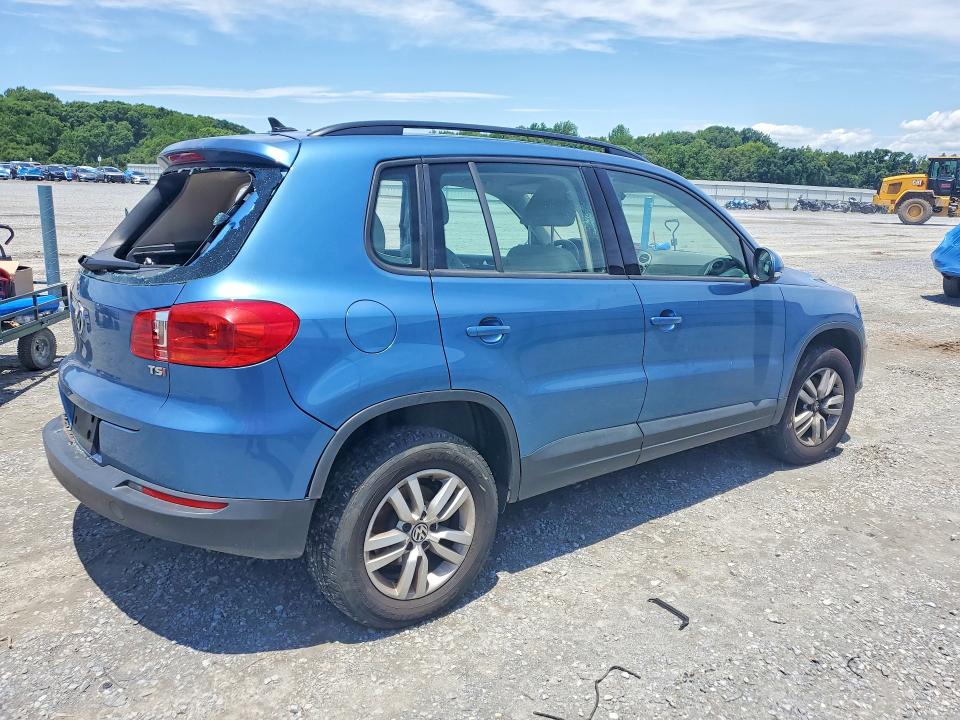 2017 Volkswagen Tiguan VIN WVGBV7AX6HK027360 COPART salvage auction — SIDE, NC - SALVAGE CERTIFICATE OF TITLE, sold $600 on 2026-08-12 (photo 3)