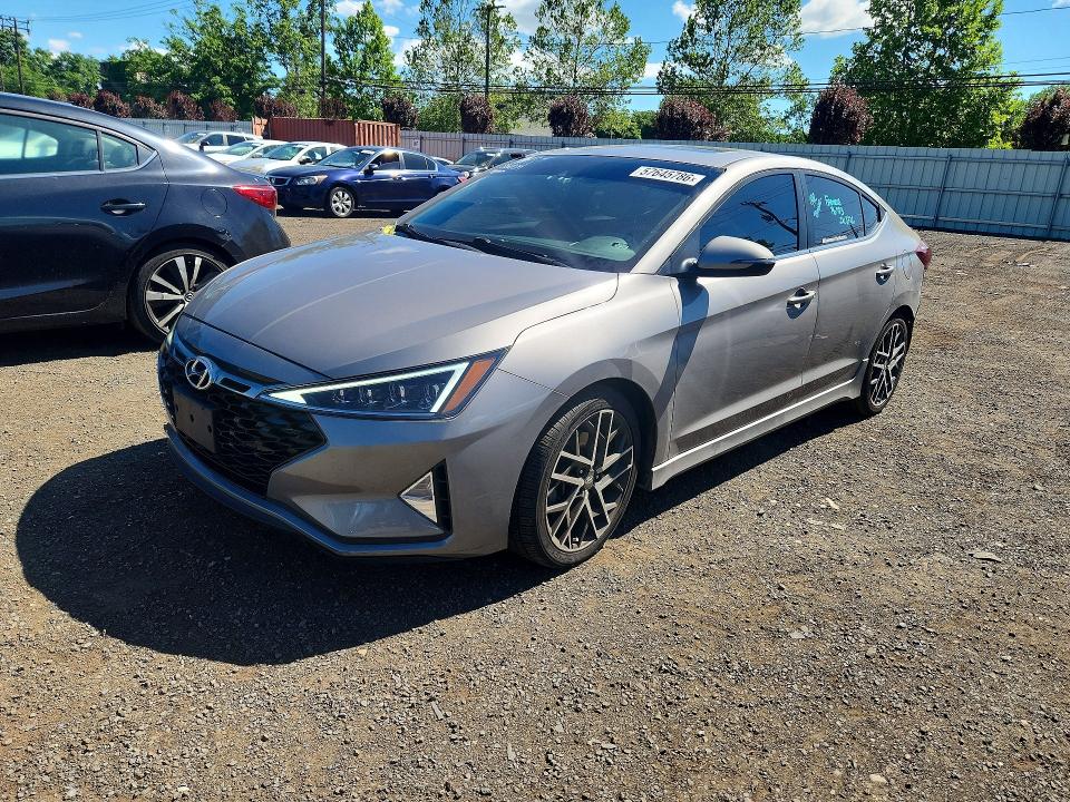2020 Hyundai Elantra VIN KMHD04LB2LU019065 COPART salvage auction — REAR END, Ct - Cert Of Title-Salvage, sold $5,350 on 2026-07-28 (photo 1)