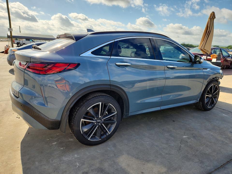 2022 Infiniti Qx55 VIN 3PCAJ5K36NF102725 COPART salvage auction — FRONT END, Tx - Salvage Vehicle Title, sold $3,600 on 2026-07-27 (photo 3)