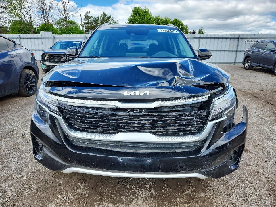 2023 Kia Seltos VIN KNDEUCAA0P7462756 COPART salvage auction — FRONT END, On - Permit Salvage, sold $6,000 on 2026-07-07 (photo 5)