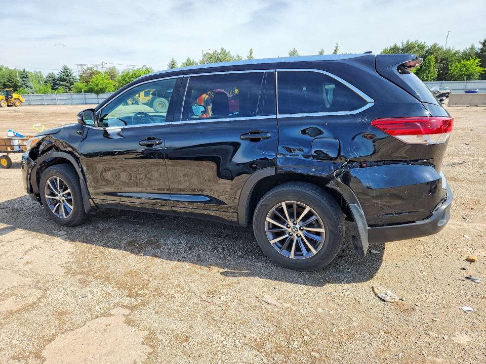 2018 Toyota Highlander VIN 5TDJZRFH8JS546040 COPART salvage auction — SIDE, Il - Salvage Certificate, sold $13,300 on 2026-07-16 (photo 2)