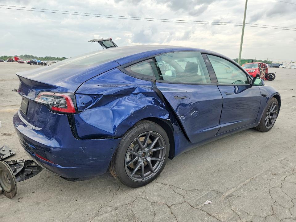 2021 Tesla Model 3 VIN 5YJ3E1EA4MF907542 COPART salvage auction — REAR END, Md - Cert Of Salvage > 75% Damage, sold $8,500 on 2026-07-15 (photo 3)