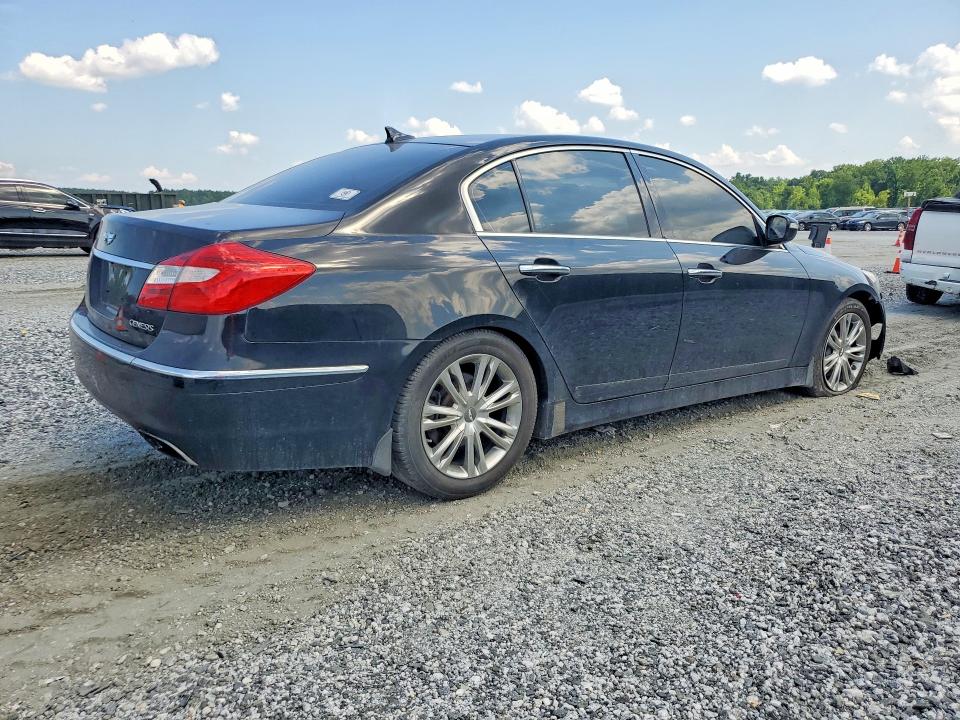 2012 Hyundai Genesis VIN KMHGC4DD2CU184084 COPART salvage auction — UNDERCARRIAGE, Sc - Cert Of Title-Salvage, sold $1,100 on 2026-07-13 (photo 3)