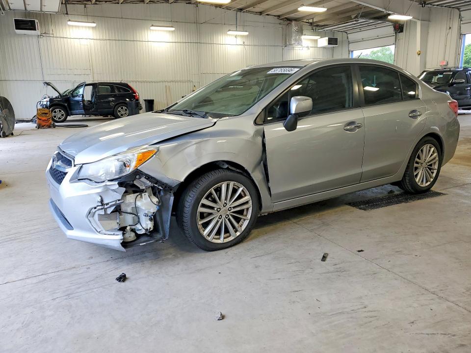 2014 Subaru Impreza VIN JF1GJAH6XEH025934 COPART salvage auction — FRONT END, Mn - Cert Of Title-Prior Salvage, sold $1,150 on 2026-07-07 (photo 1)