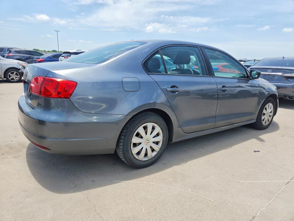 2014 Volkswagen Jetta VIN 3VW2K7AJ7EM361536 COPART salvage auction — FRONT END, Tx - Certificate Of Title, sold $725 on 2026-07-02 (photo 3)