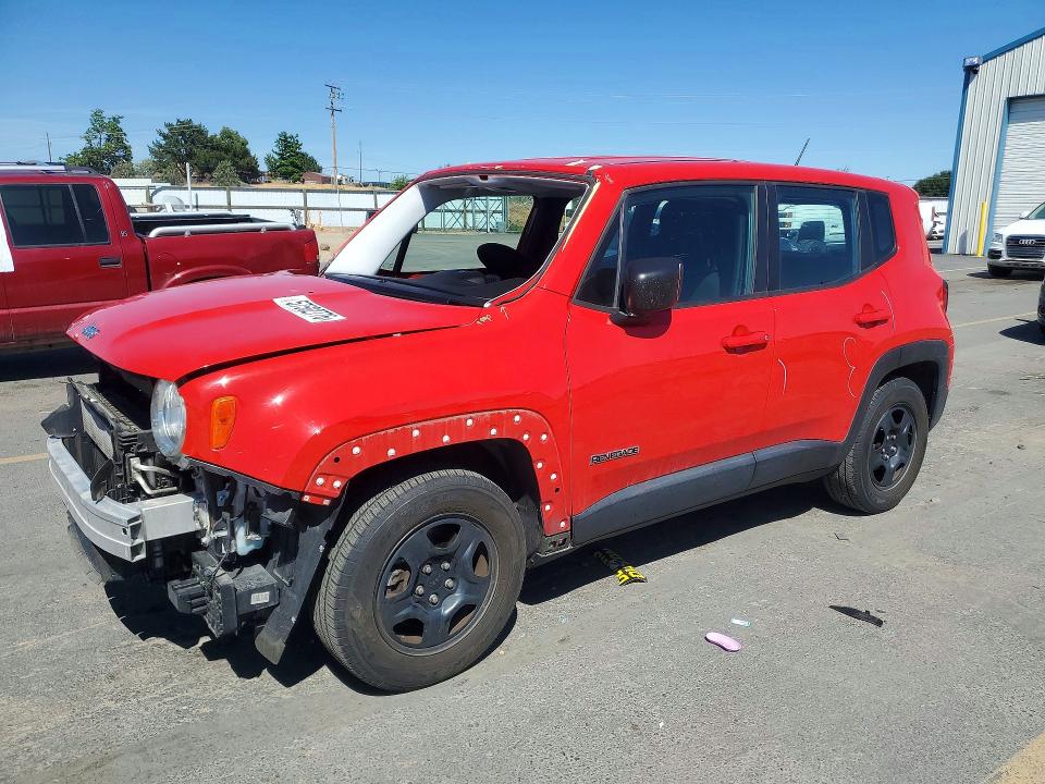 2016 Jeep VIN ZACCJAAT6GPD57888 COPART salvage auction — FRONT END, ID - SALVAGE CERTIFICATE OF TITLE, sold $1,650 on 2026-07-16 (photo 1)