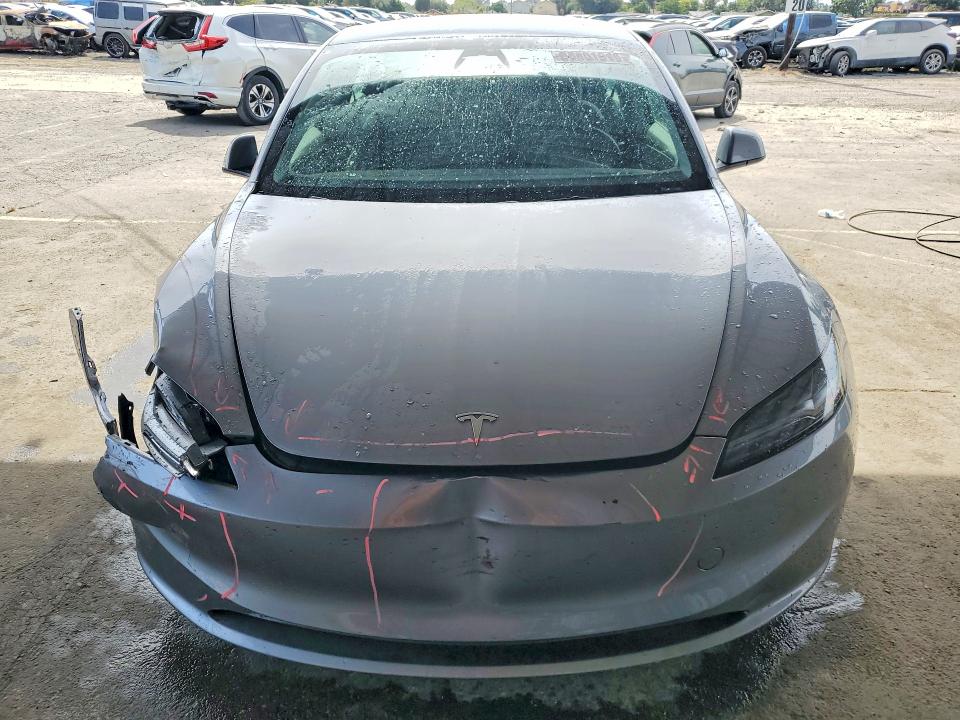 2025 Tesla Model 3 VIN 5YJ3E1EA8SF068993 COPART salvage auction — FRONT END, Ca - Salvage Certificate, sold $12,200 on 2026-07-27 (photo 5)