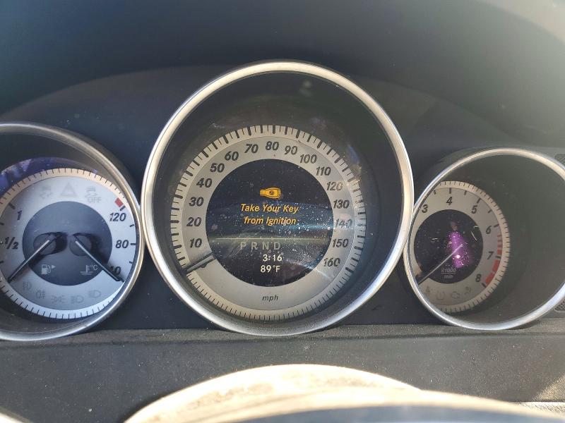 2013 Mercedes-benz C-klasse VIN WDDGF4HB2DR274222 COPART salvage auction — FRONT END, Ca - Salvage Certificate, sold $450 on 2026-07-23 (photo 9)