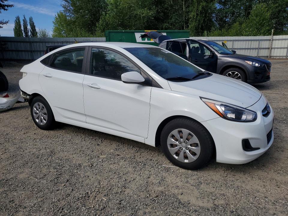 2016 Hyundai Accent VIN KMHCT4AE3GU091138 COPART salvage auction — REAR END, Wa - Bill Of Sale, sold $425 on 2026-07-27 (photo 4)