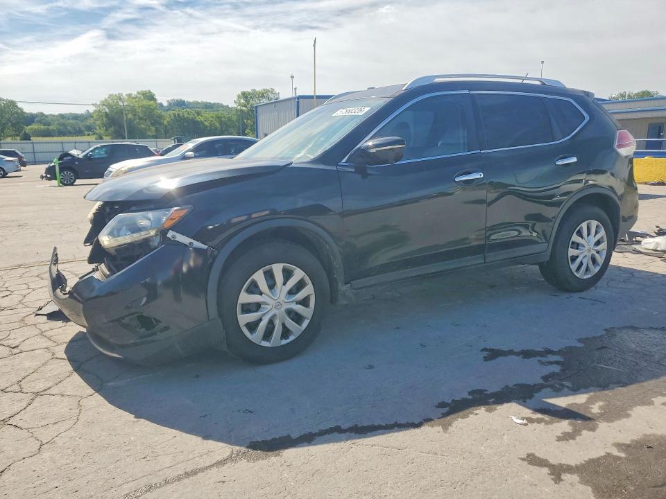2016 Nissan Rogue VIN KNMAT2MT9GP625767 COPART salvage auction — FRONT END, Tn - Salvage Certificate, sold $600 on 2026-07-29 (photo 1)