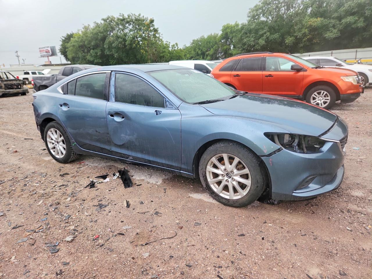 2016 Mazda 6 VIN JM1GJ1U51G1422399 COPART salvage auction — Front End, OK - CERT OF TITLE-SALVAGE, sold $3,650 on 2020-09-18 (photo 4)