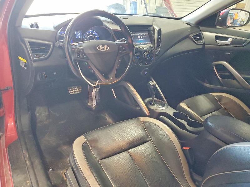2015 Hyundai Veloster VIN KMHTC6AEXFU230692 COPART salvage auction — FRONT END, Ny - Mv-907A Salvage Certificate, sold $500 on 2026-07-13 (photo 8)