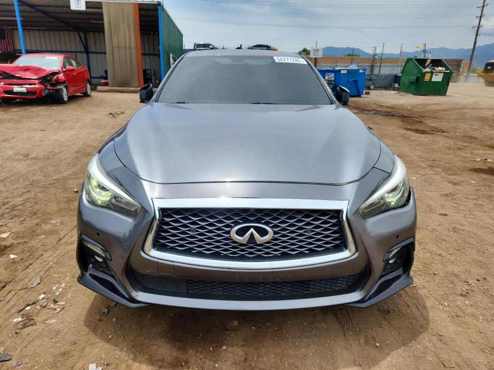 2018 Infiniti Q50 VIN JN1FV7ARXJM700025 COPART salvage auction — FRONT END, Co - Cert Of Title-Rebuilt Salvage, sold $3,950 on 2026-08-03 (photo 5)