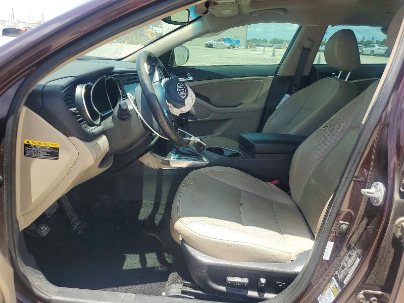 2014 Kia Optima VIN 5XXGN4A71EG266815 COPART salvage auction — FRONT END, Salvage Title, sold $600 on 2026-07-15 (photo 7)