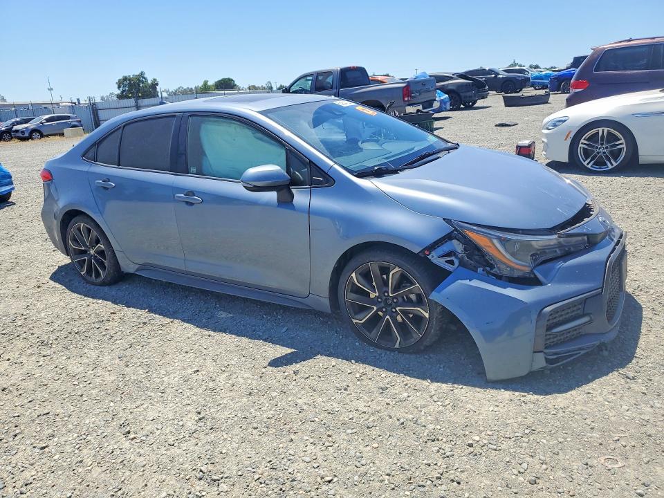 2021 Toyota Corolla VIN JTDP4MCE7MJ058012 COPART salvage auction — FRONT END, Ca - Salvage Certificate, sold $3,700 on 2026-07-14 (photo 4)