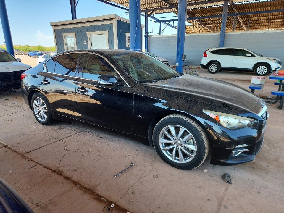 2017 Infiniti VIN JN1EV7AP5HM740016 COPART salvage auction — FRONT END, Az - Dealer Only Clean Title, sold $2,200 on 2026-07-28 (photo 4)