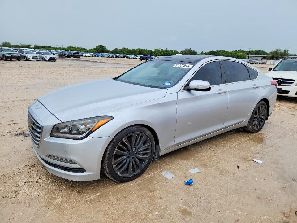 2015 Hyundai Genesis VIN KMHGN4JF9FU067154 COPART salvage auction — REAR END, Tx - Certificate Of Title (P), sold $2,000 on 2026-07-09 (photo 1)
