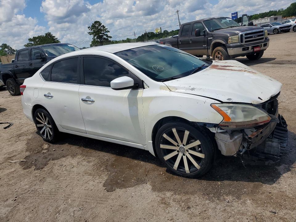 2014 Nissan Sentra VIN 3N1AB7AP2EL661870 COPART salvage auction — FRONT END, Id - Salvage Certificate Of Title, sold $825 on 2026-07-23 (photo 4)