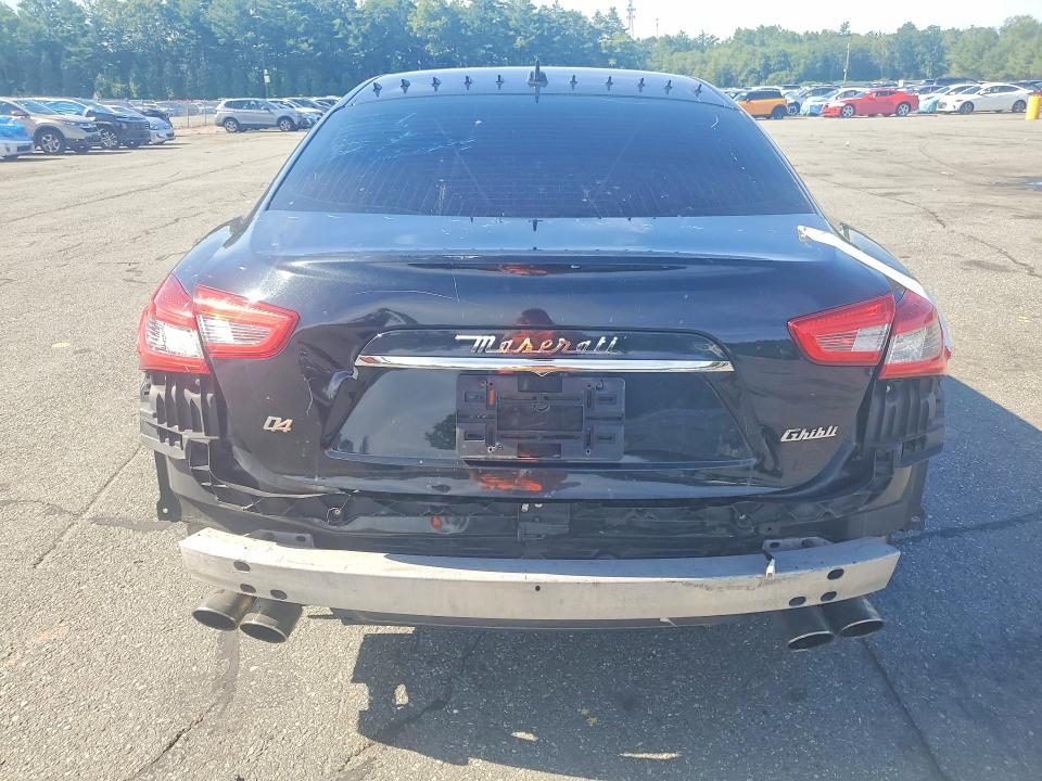 2015 Maserati Ghibli VIN ZAM57RTA2F1133707 COPART salvage auction — REAR END, Wv - Salvage Certificate, sold $550 on 2026-07-21 (photo 6)