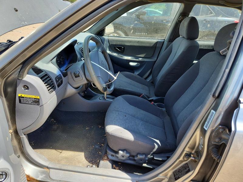2004 Hyundai Accent VIN KMHCG45C04U572411 COPART salvage auction — FRONT END, Il - Salvage Certificate, sold $275 on 2026-07-14 (photo 7)