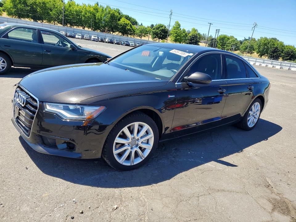 2014 Audi VIN WAUFGAFC6EN093787 COPART salvage auction — FRONT END, Or - Salvage Title Certificate, sold $5,600 on 2026-07-15 (photo 1)