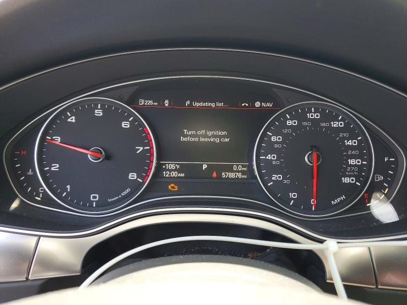 2014 Audi A7 VIN WAU2GBFC3EN063375 COPART salvage auction — MINOR DENT/SCRATCHES, UT - CERTIFICATE OF TITLE, sold $1,300 on 2026-07-27 (photo 9)