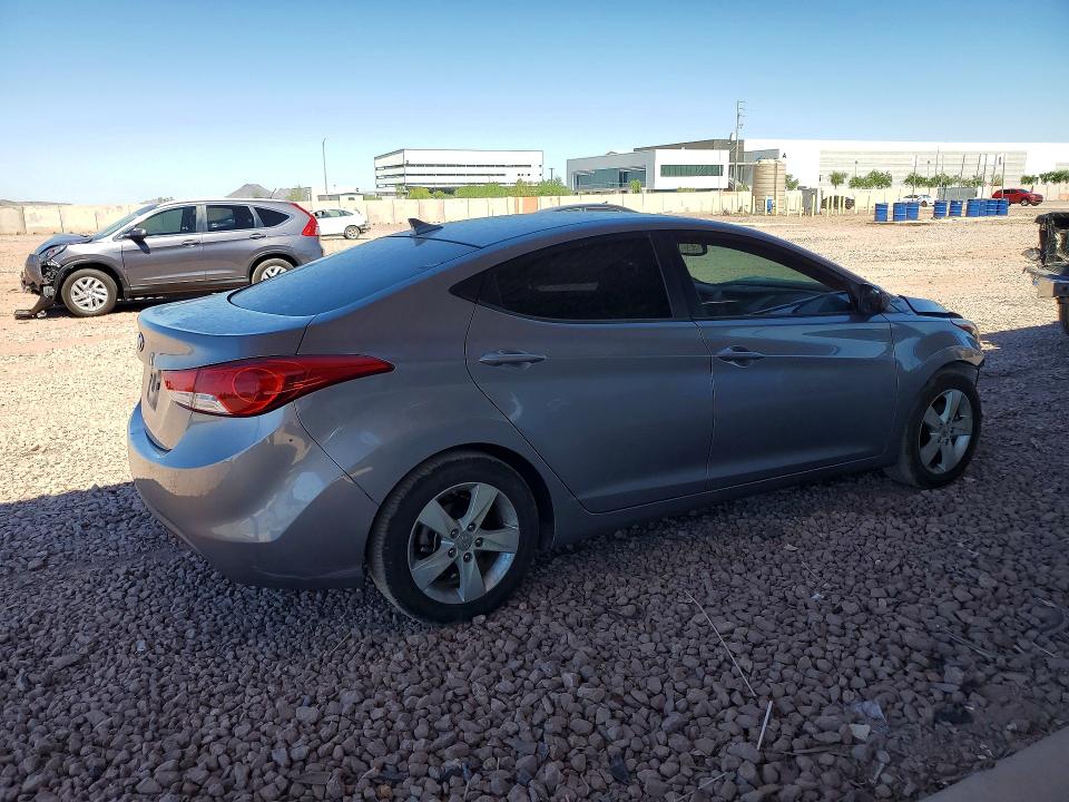 2013 Hyundai Elantra VIN KMHDH4AE7DU899719 COPART salvage auction — FRONT END, Az - Cert Of Title - Salvage, sold $575 on 2026-07-14 (photo 3)