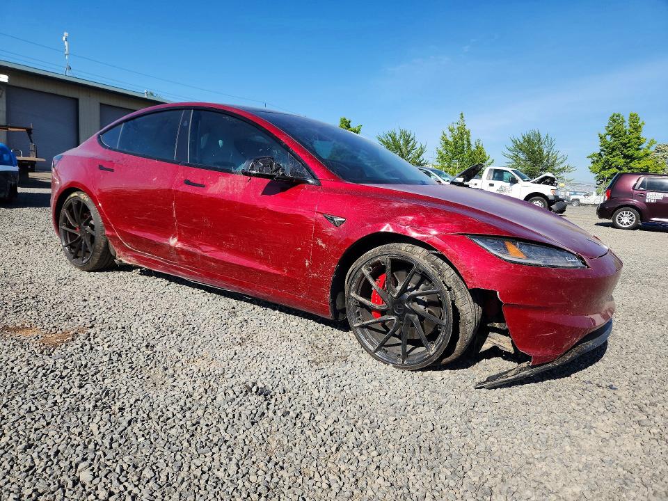 2024 Tesla VIN 5YJ3E1ET6RF896004 COPART salvage auction — FRONT END, OR - SALVAGE TITLE CERTIFICATE, sold $22,300 on 2026-09-01 (photo 4)