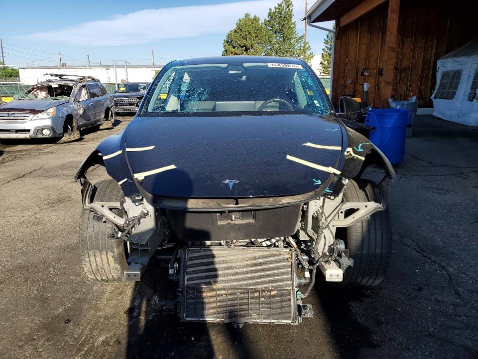 2020 Tesla Model y VIN 5YJYGDEE1LF019947 COPART salvage auction — FRONT END, Co - Public - Salvage Title, sold $7,100 on 2026-07-14 (photo 5)