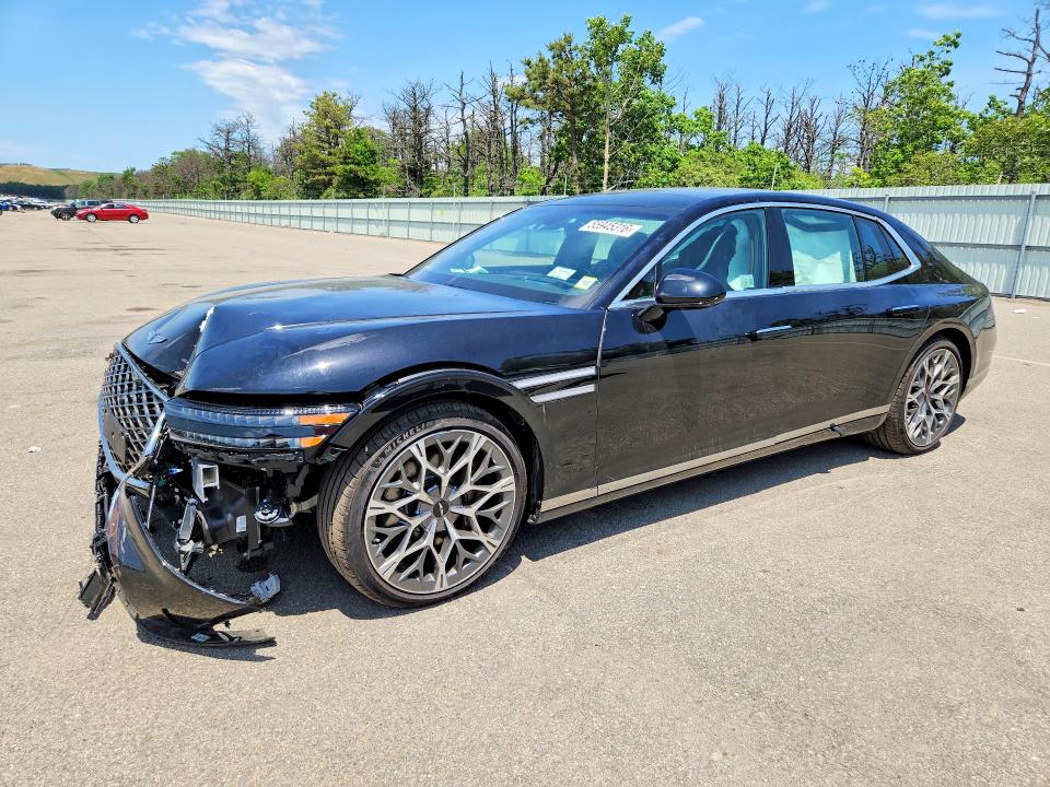 2026 Genesis G90 VIN KMTFC4SD8TU056114 COPART salvage auction — FRONT END, NY - MV-907A SALVAGE CERTIFICATE, sold $26,250 on 2026-08-12 (photo 1)