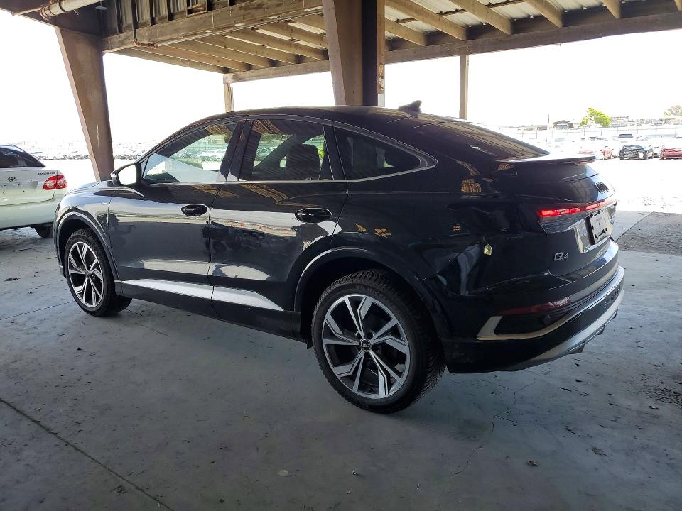 2023 Audi Q4 e-tron sportback VIN WA142BFZ0PP030334 COPART salvage auction — REAR END, Ca - Salvage Certificate, sold $18,900 on 2026-07-02 (photo 2)