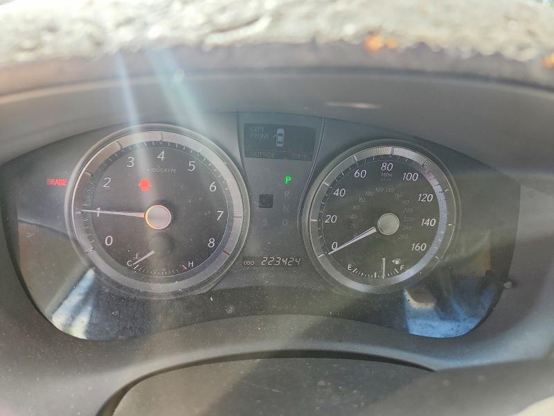 2007 Lexus ES VIN JTHBJ46G372088136 COPART salvage auction — FRONT END, IL - SALVAGE CERTIFICATE, sold $975 on 2026-07-30 (photo 9)