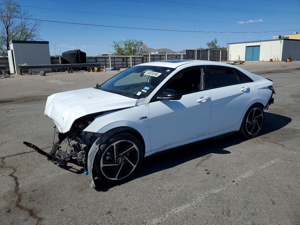 2021 Hyundai Elantra VIN KMHLR4AF4MU172488 COPART salvage auction — FRONT END, Tx - Salvage Vehicle Title, sold $1,600 on 2026-07-10 (photo 1)