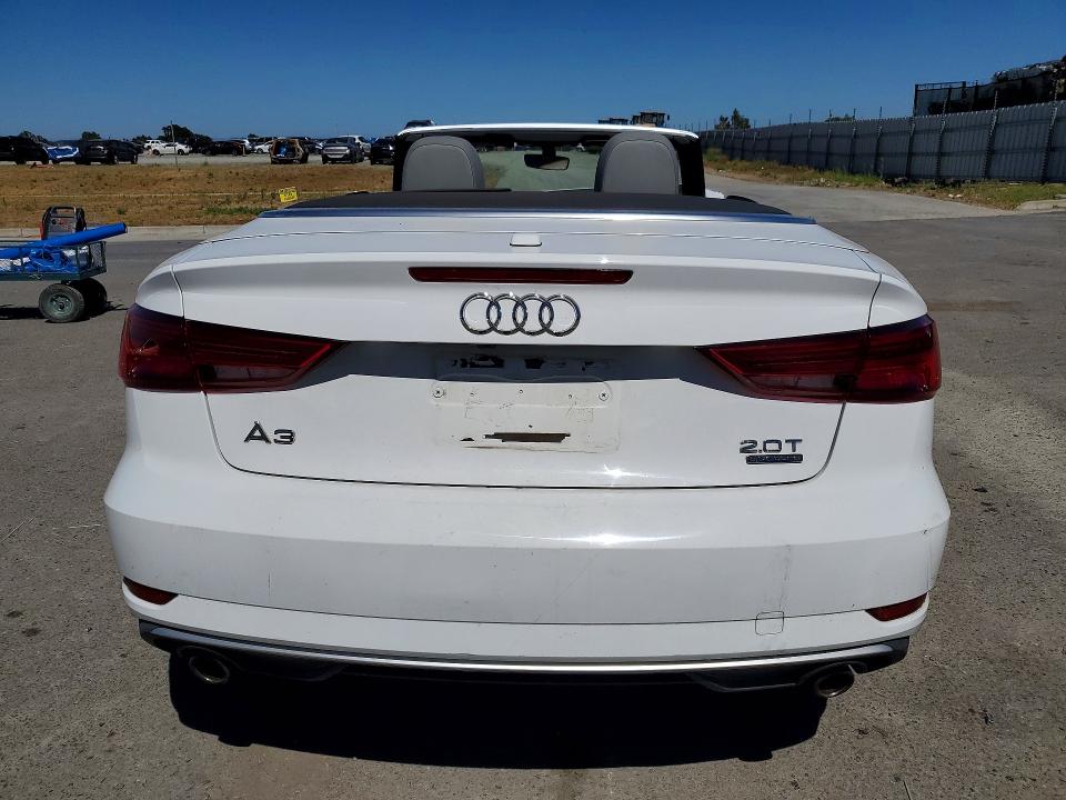 2018 Audi A3 VIN WAU78LFF2J1014589 COPART salvage auction — FRONT END, Ca - Salvage Certificate, sold $1,400 on 2026-07-19 (photo 6)