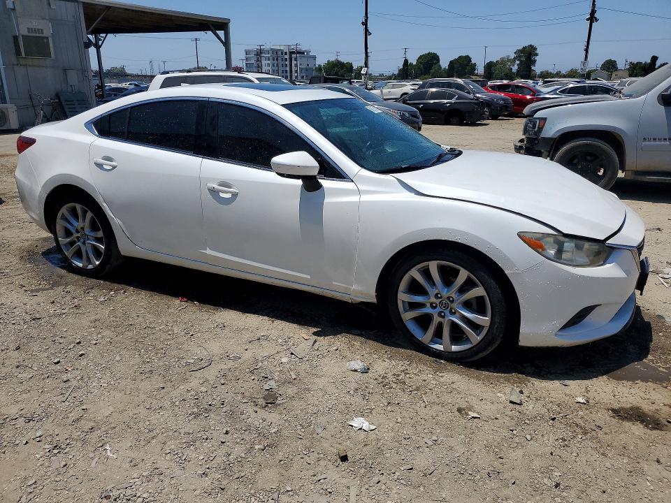 2016 Mazda 6 VIN JM1GJ1V5XG1443606 COPART salvage auction — FRONT END, Ca - Salvage Certificate, sold $1,350 on 2026-07-20 (photo 4)